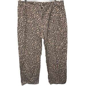 Wild Fable Leopard Print Wide Leg Pants Womens Size XXL NWOT Viral Y2k 90s Relax